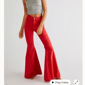 Free People Flare bell bottom corduroy jeans